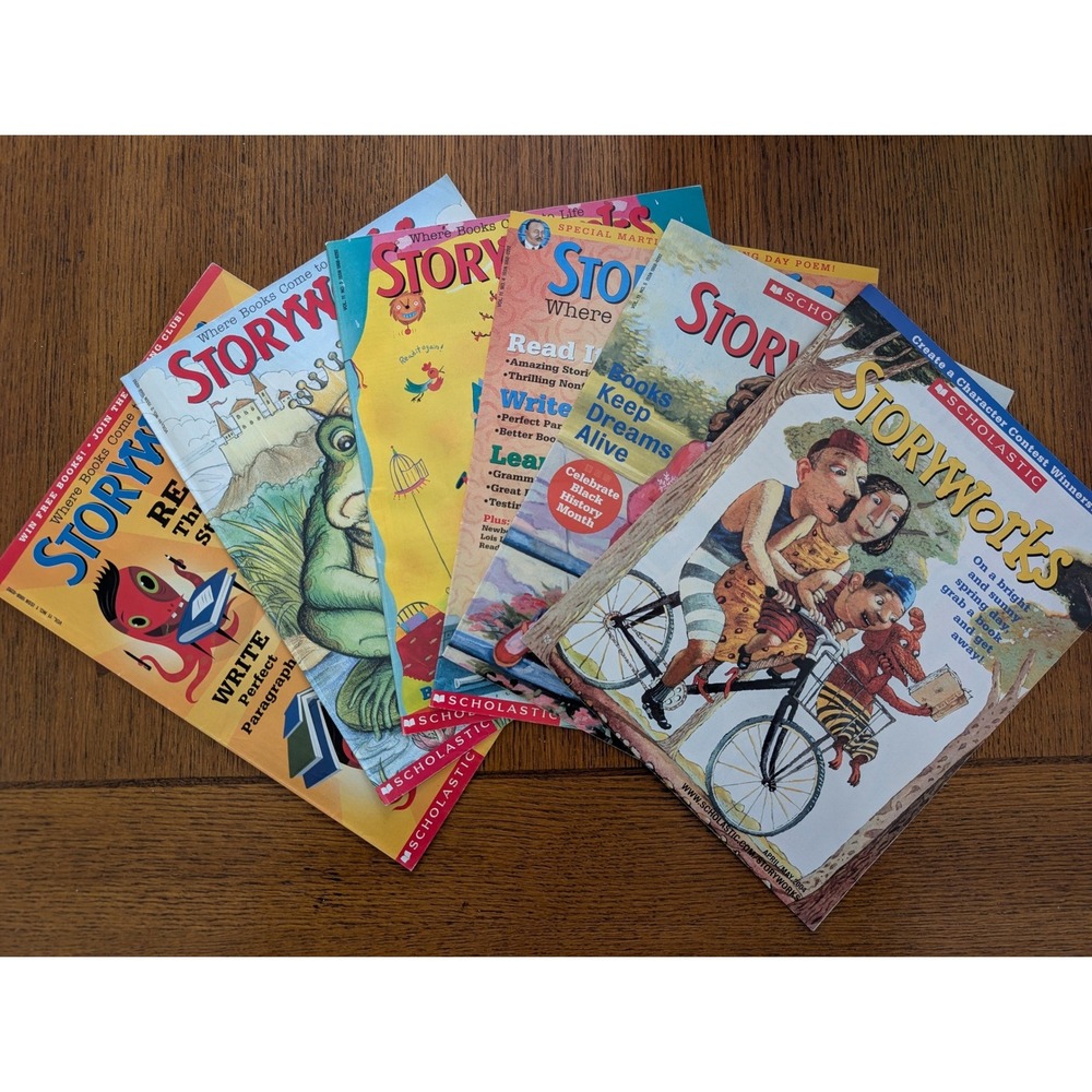 Scholastic Storyworks Magazine Kids Lot 6 Issues 2003-2004 Homeschool Reading